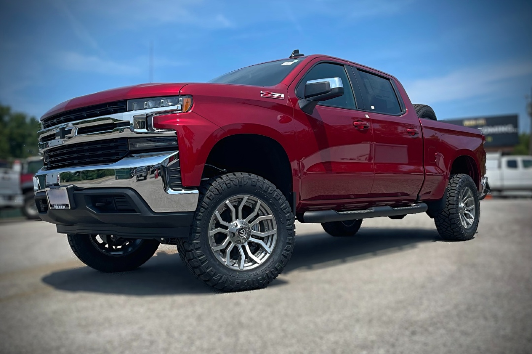 Chevy Silverado 1500 custom lift kit with off-road wheels and tires
