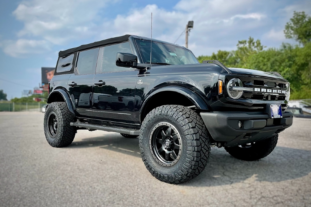 Ford Bronco suspension lift kit with heavy-duty all-terrain tires
