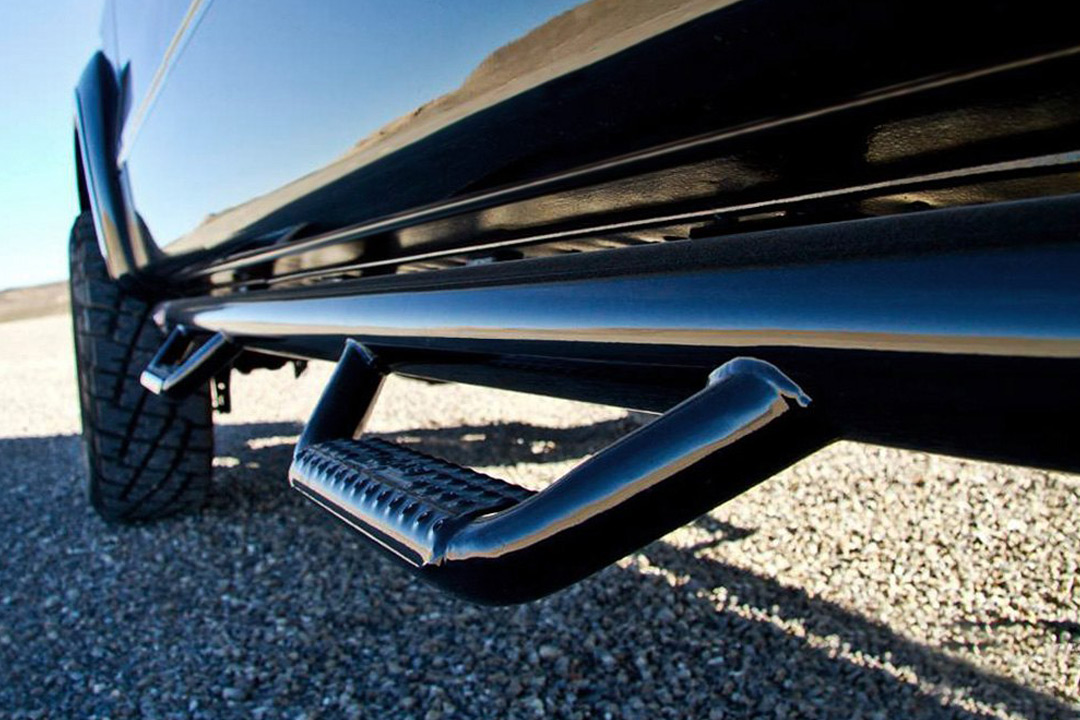 Fully Welded Wheel to Wheel Drop Step Nerf Bar